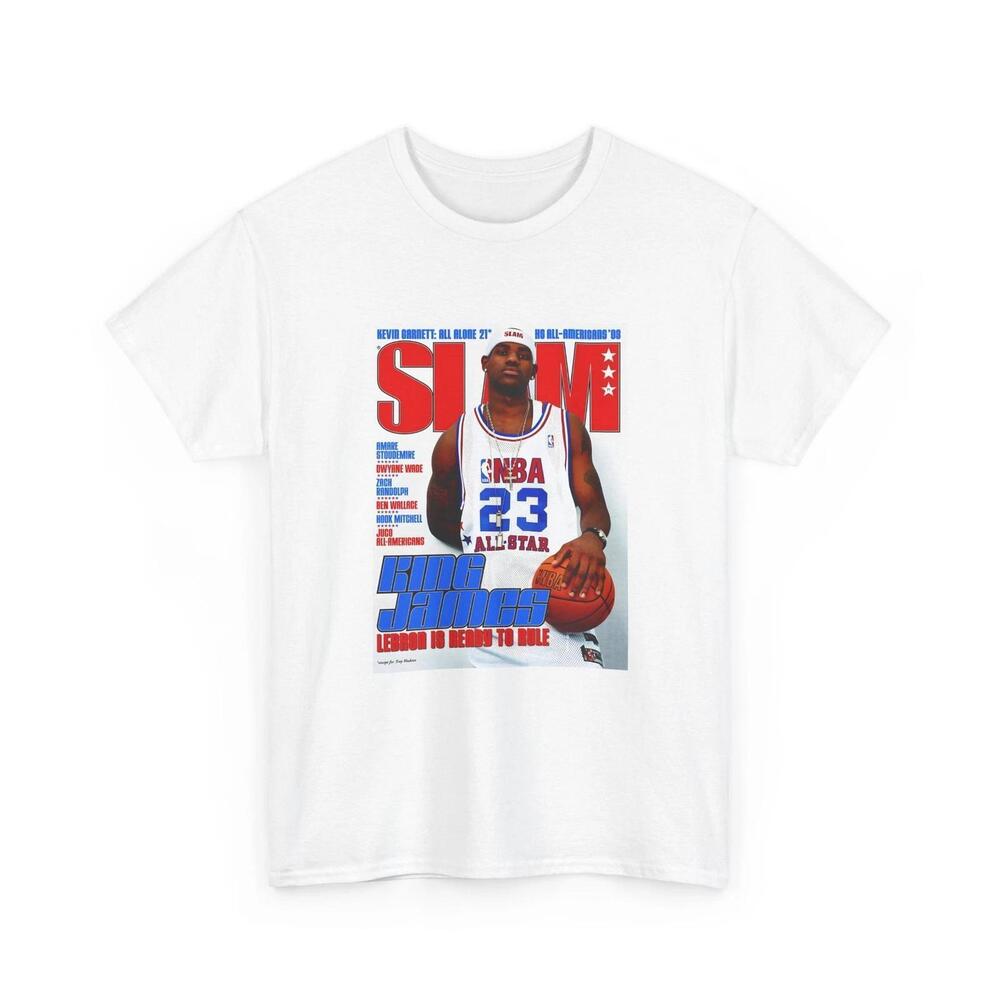 Lebron James Basketball  All-Star Shirt Retro Slam Magazine T-Shirt